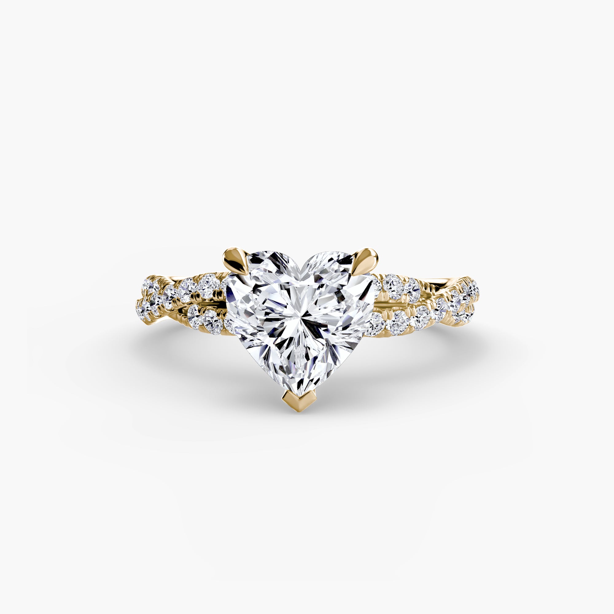 The Twisted Pavé Solitaire