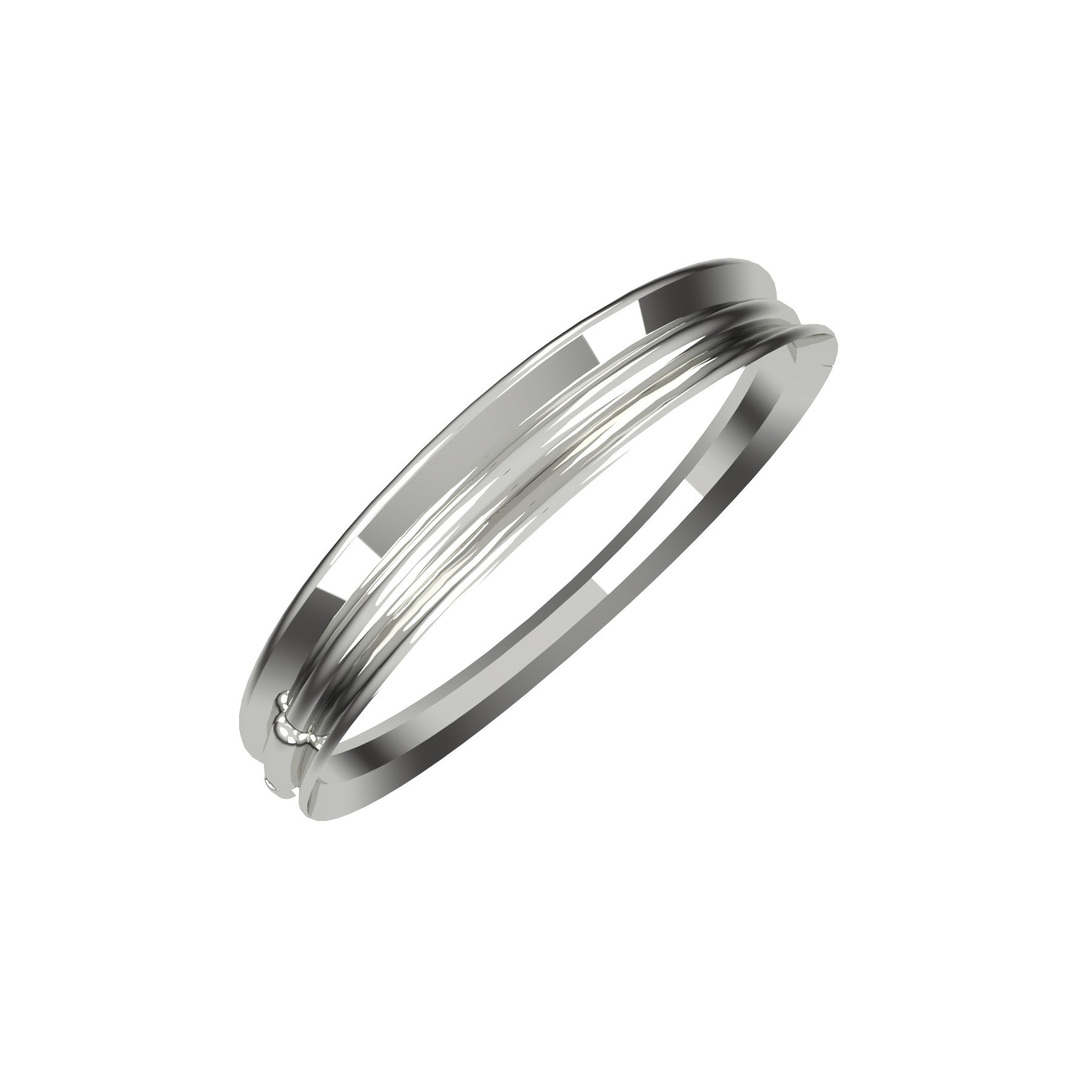 bobo rigid bracelet, sterling silver, weight about 21,0 g (0.74 oz); width 13,0 mm max
