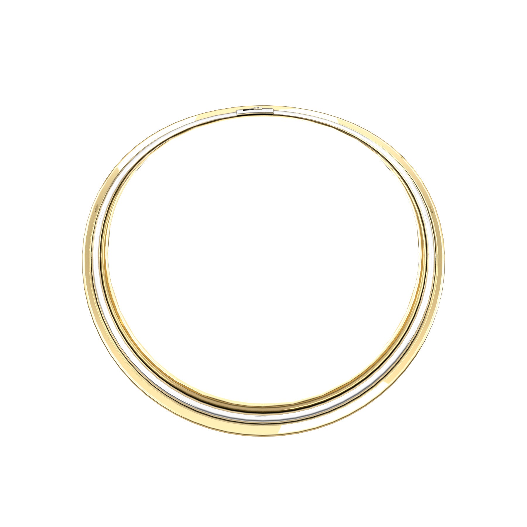 bobo rigid necklace, 18 K yellow gold, weight about 88 to 96 g. (3.03 to 3.38 oz) width 13,7 mm max