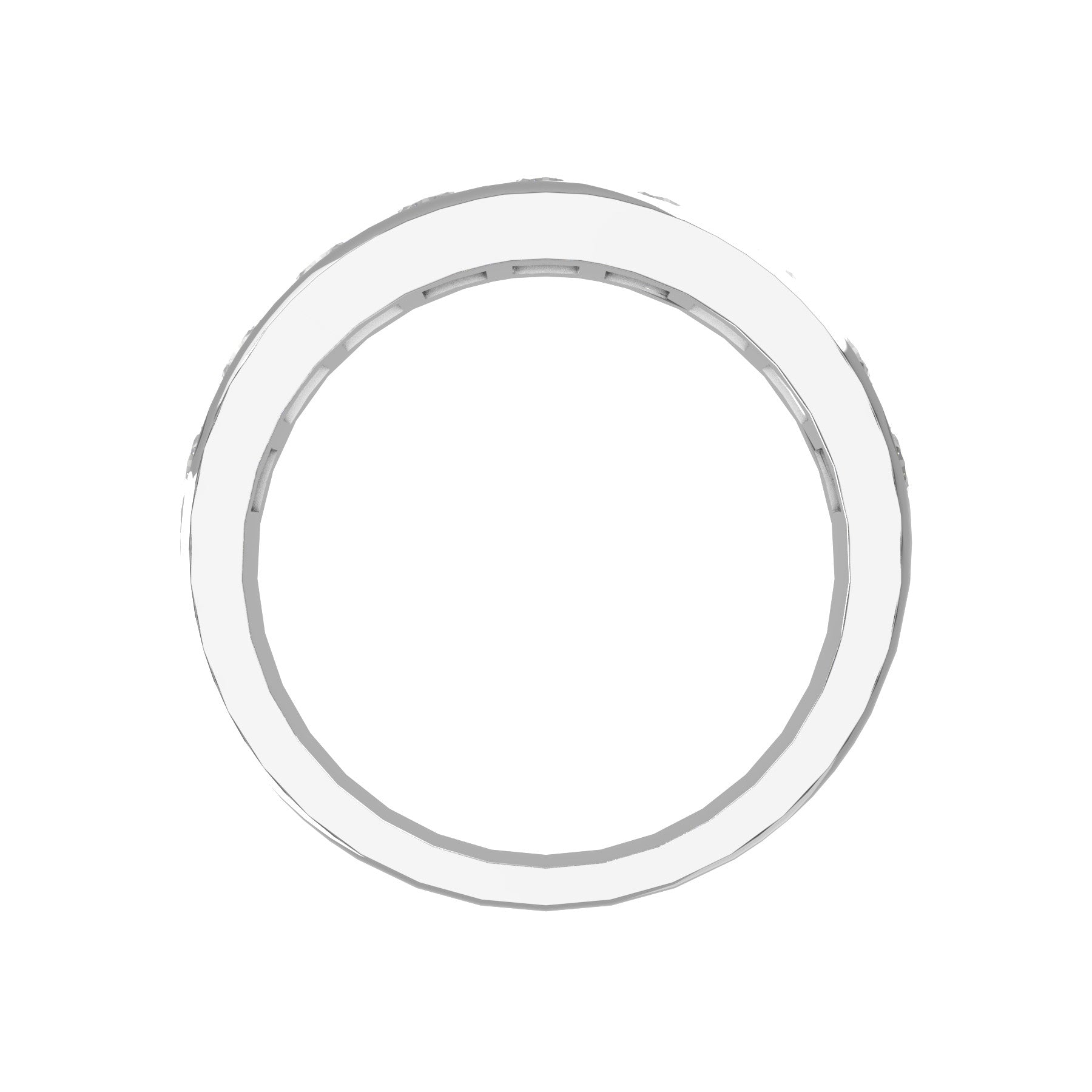 Everlasting half wedding band, 5,00 mm