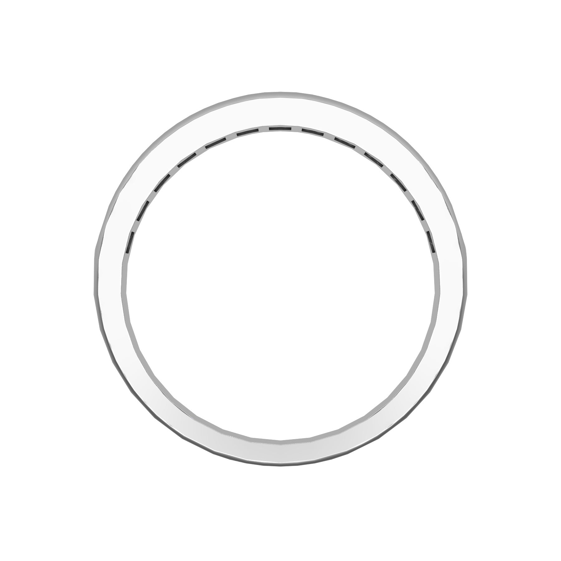 Everlasting half wedding band, 3,20 mm