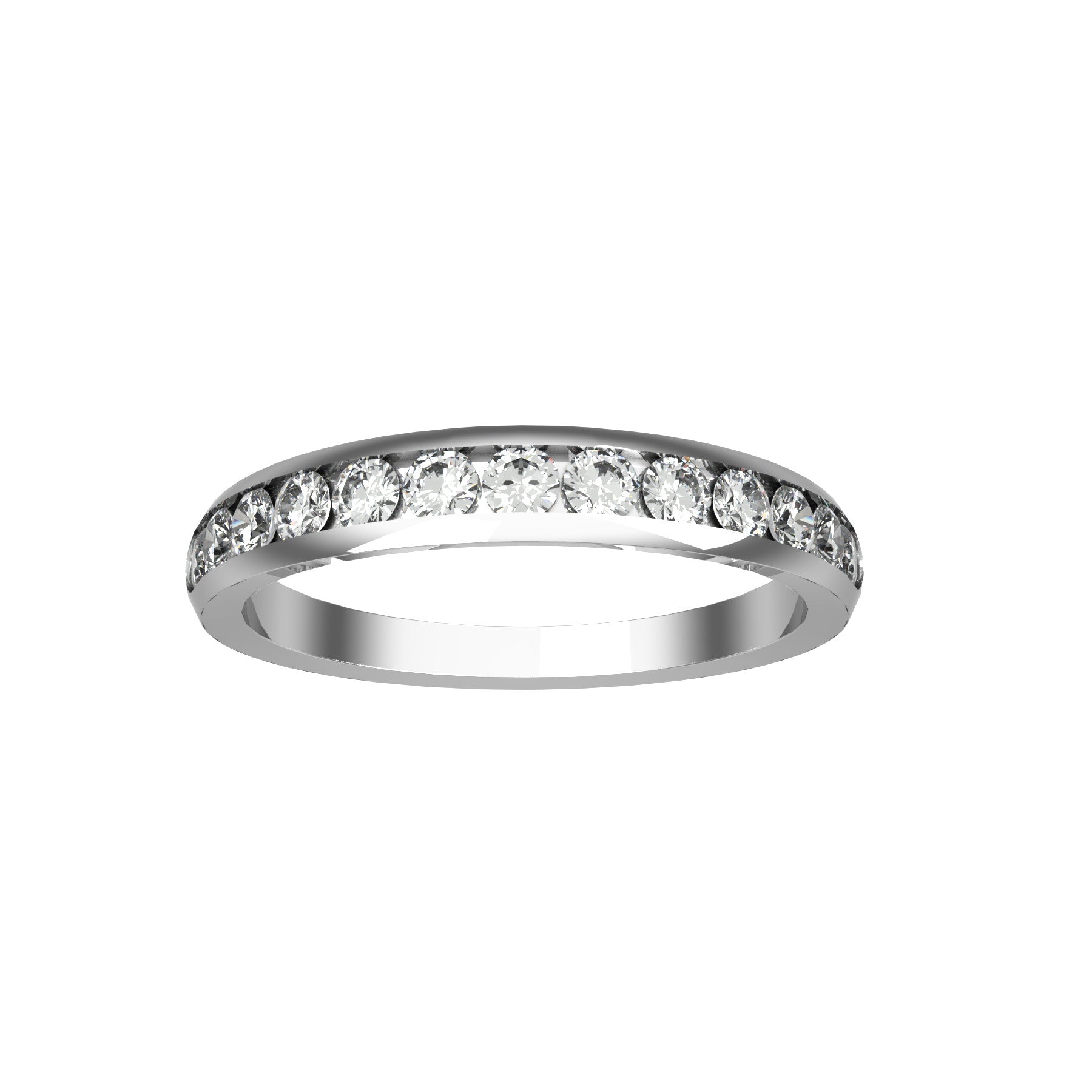 Everlasting half wedding band, 3,20 mm