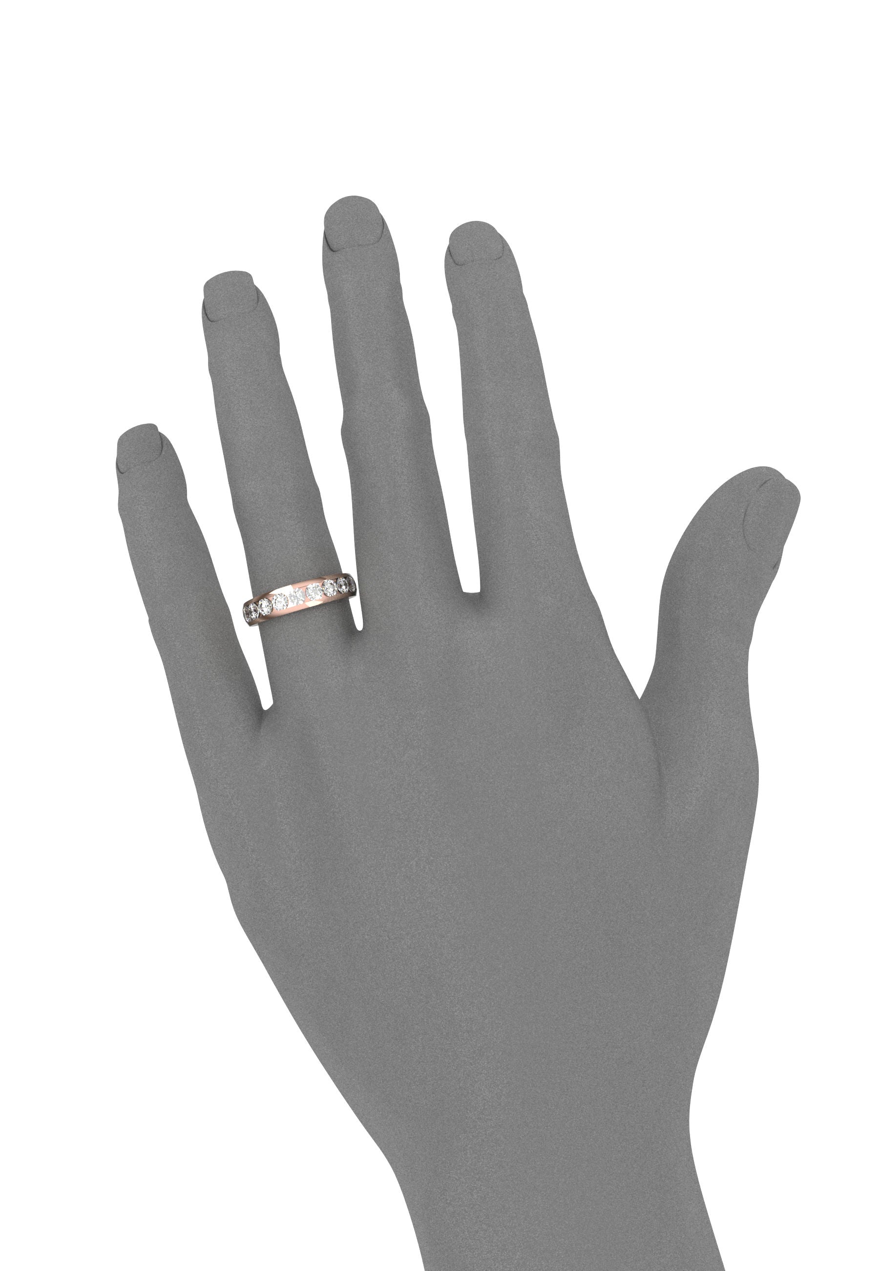 Everlasting half wedding band, 4,70 mm