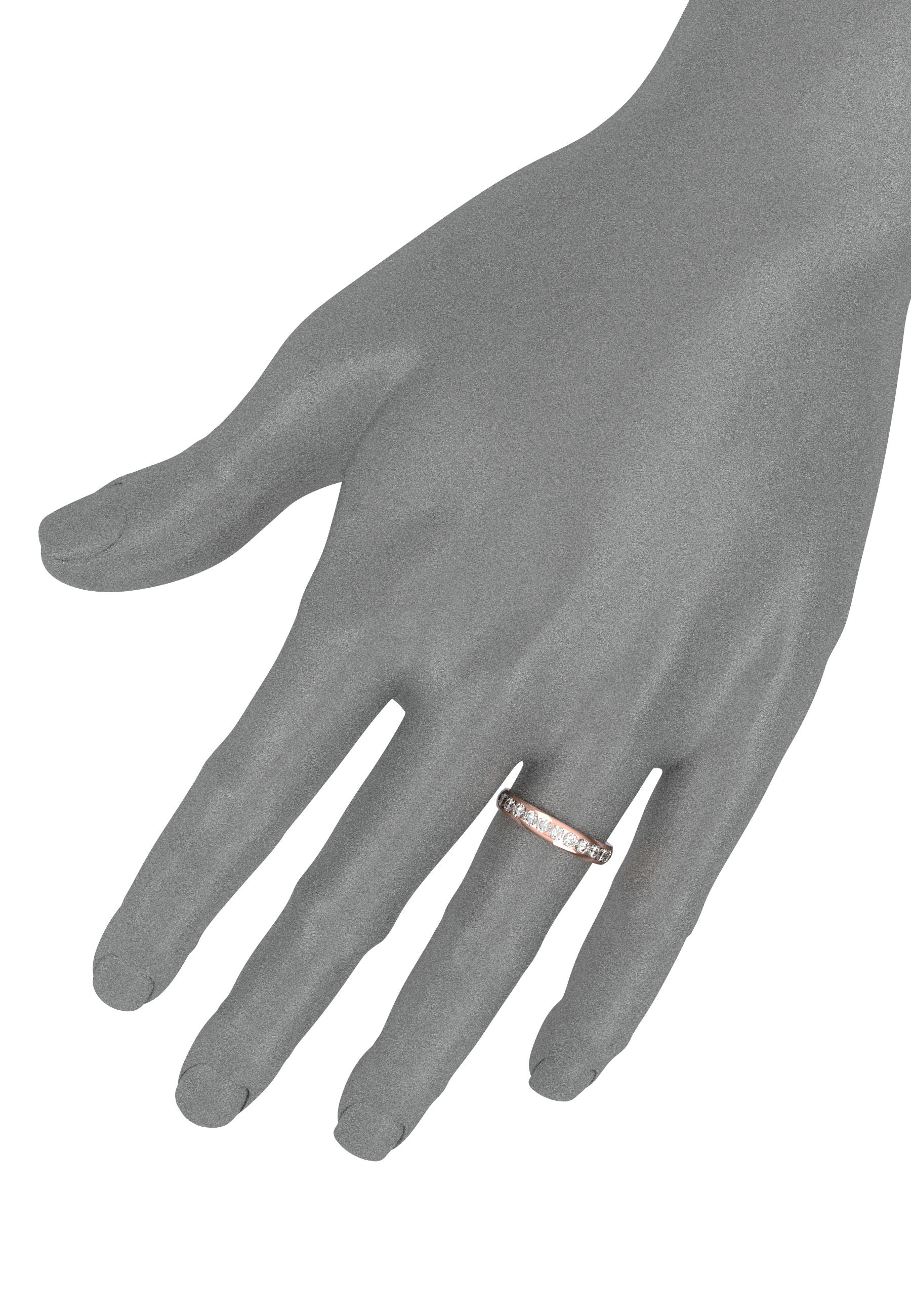 Everlasting half wedding band, 3,70 mm