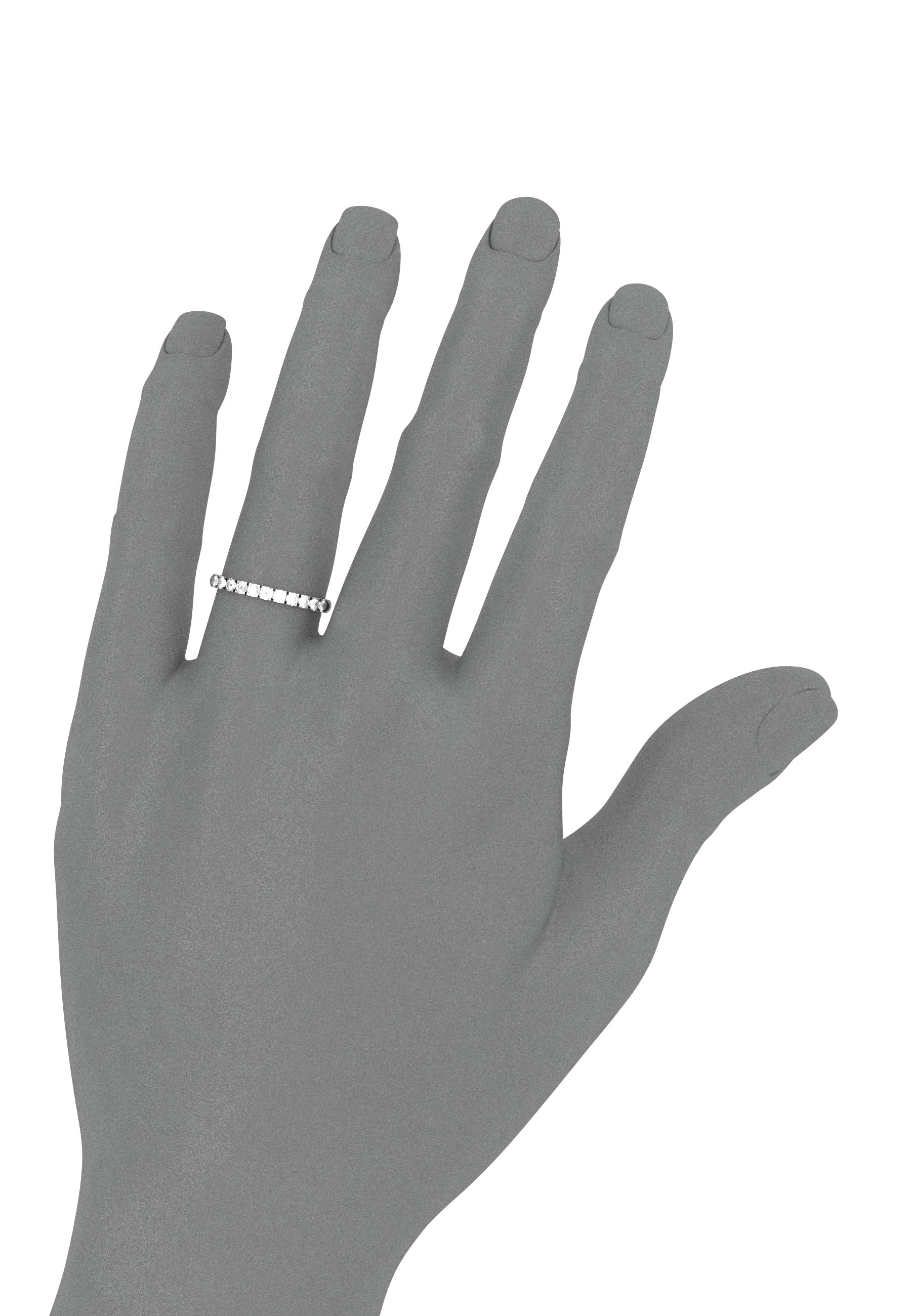 Forever half wedding band, 2,00 mm