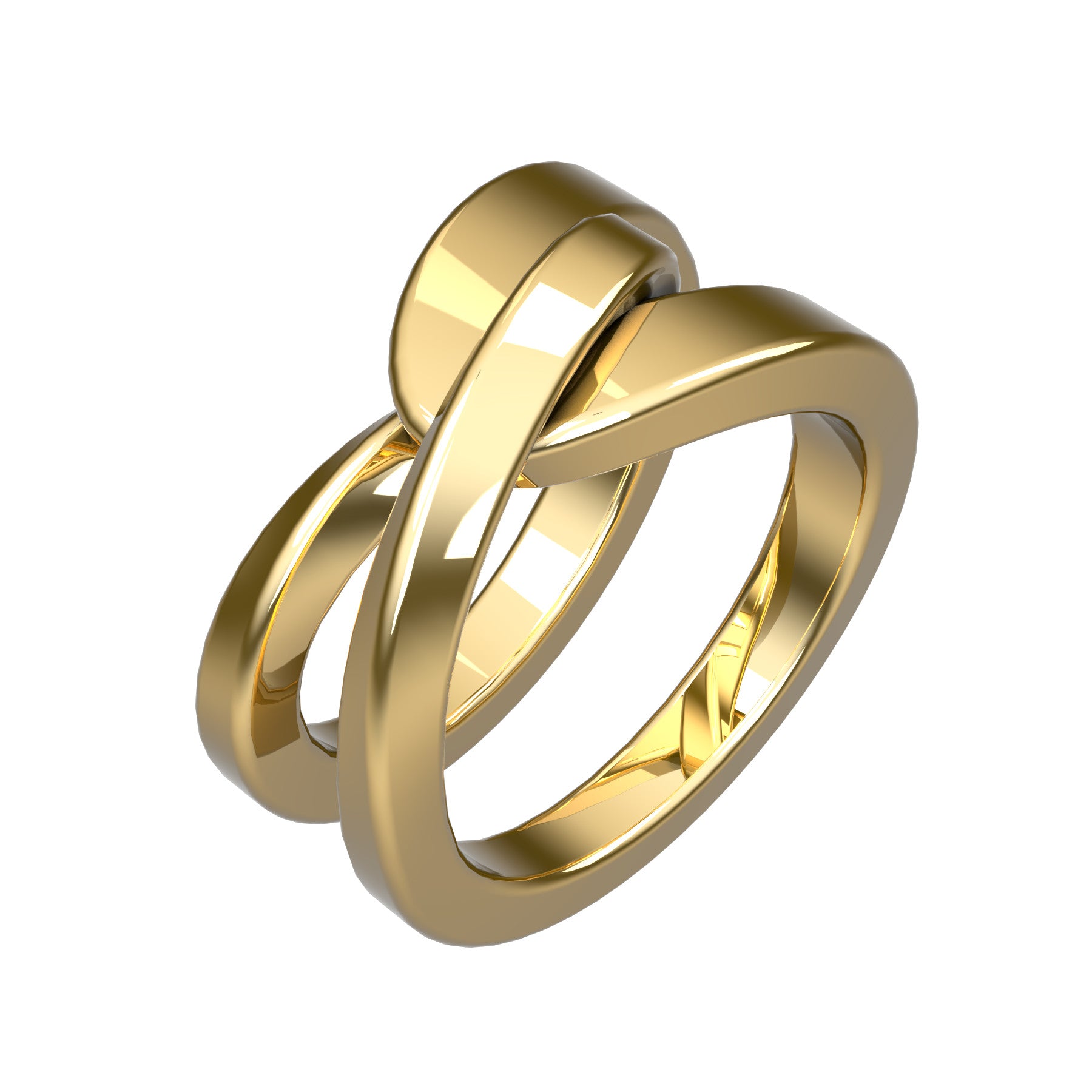 lier ring, 18 k yellow gold, weight about 14,2 g (0.50 oz), width 12,3 mm max