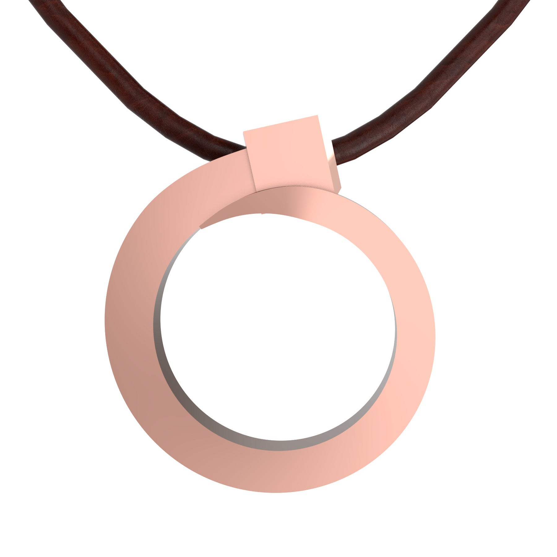 lucky nail pendant, 18 K pink gold, weight about 8,1 g (0.28 oz), width 8 mm max diameter 27,0 mm max