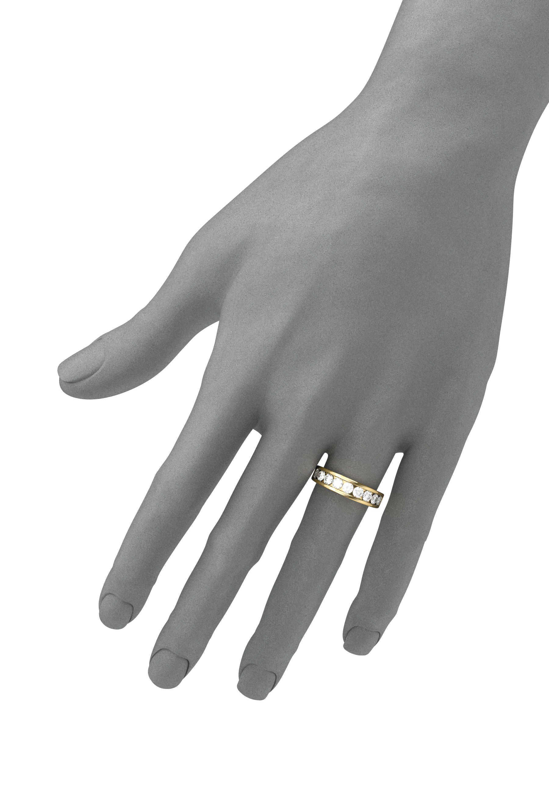 Perpetual half wedding band, 5,20 mm