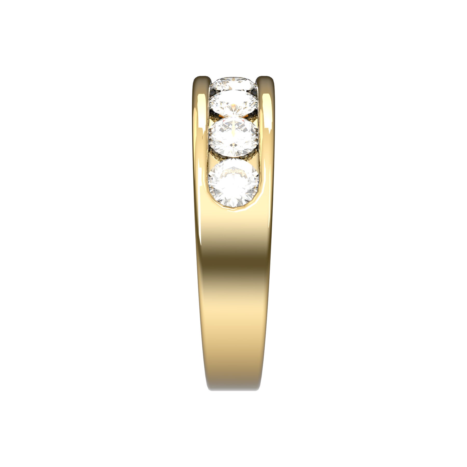 Perpetual half wedding band, 5,20 mm