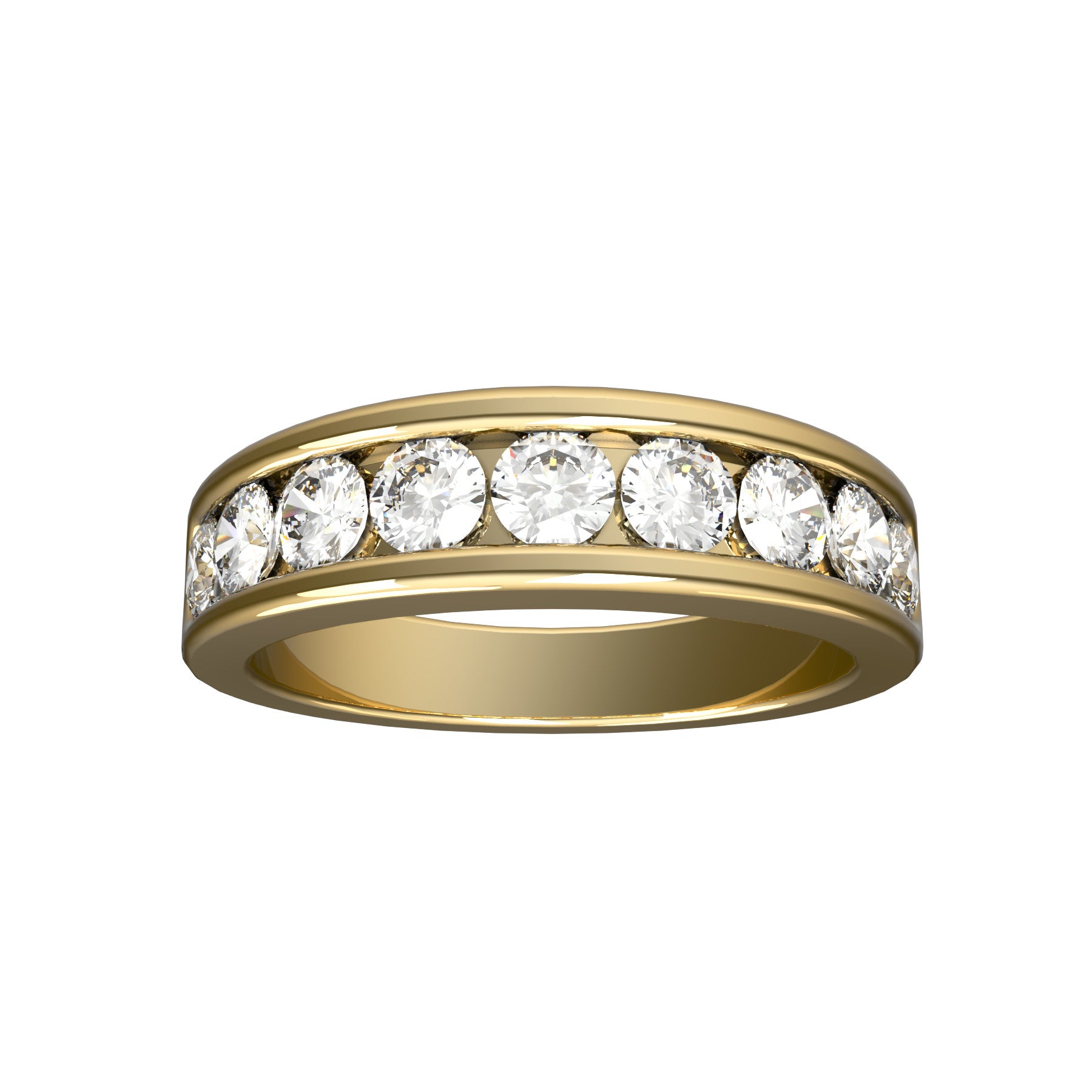 Perpetual half wedding band, 5,20 mm