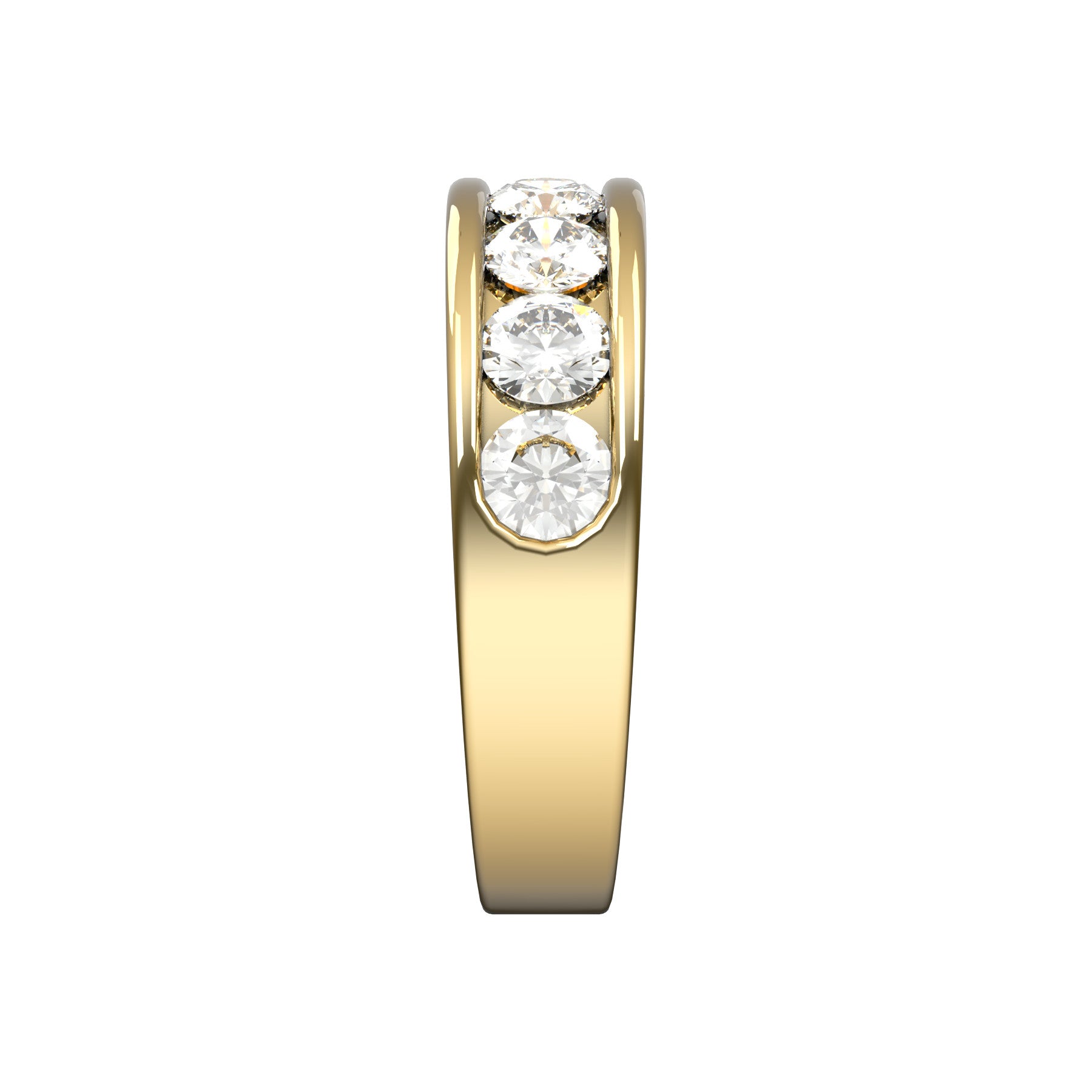 Perpetual half wedding band, 5,40 mm