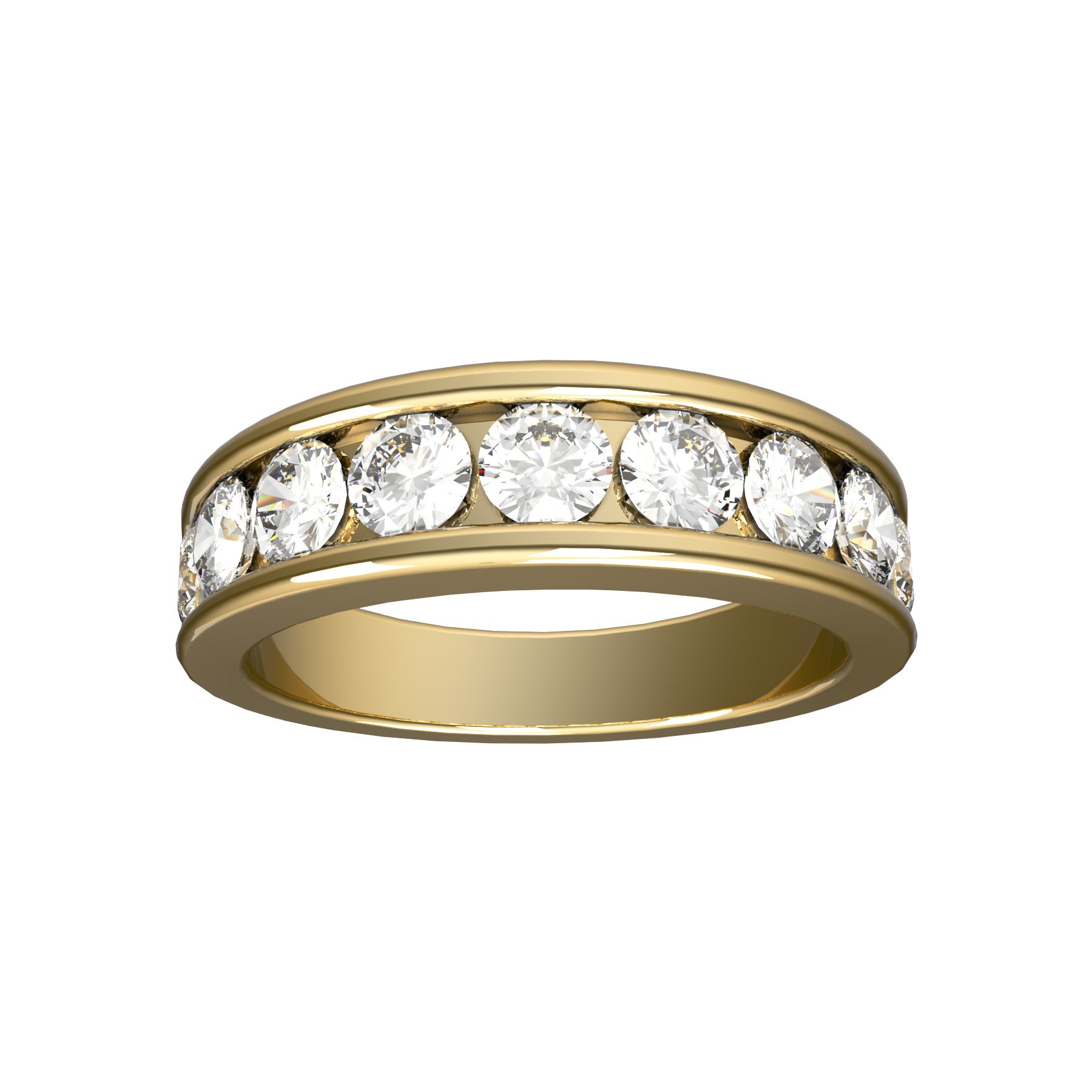 Perpetual half wedding band, 5,40 mm