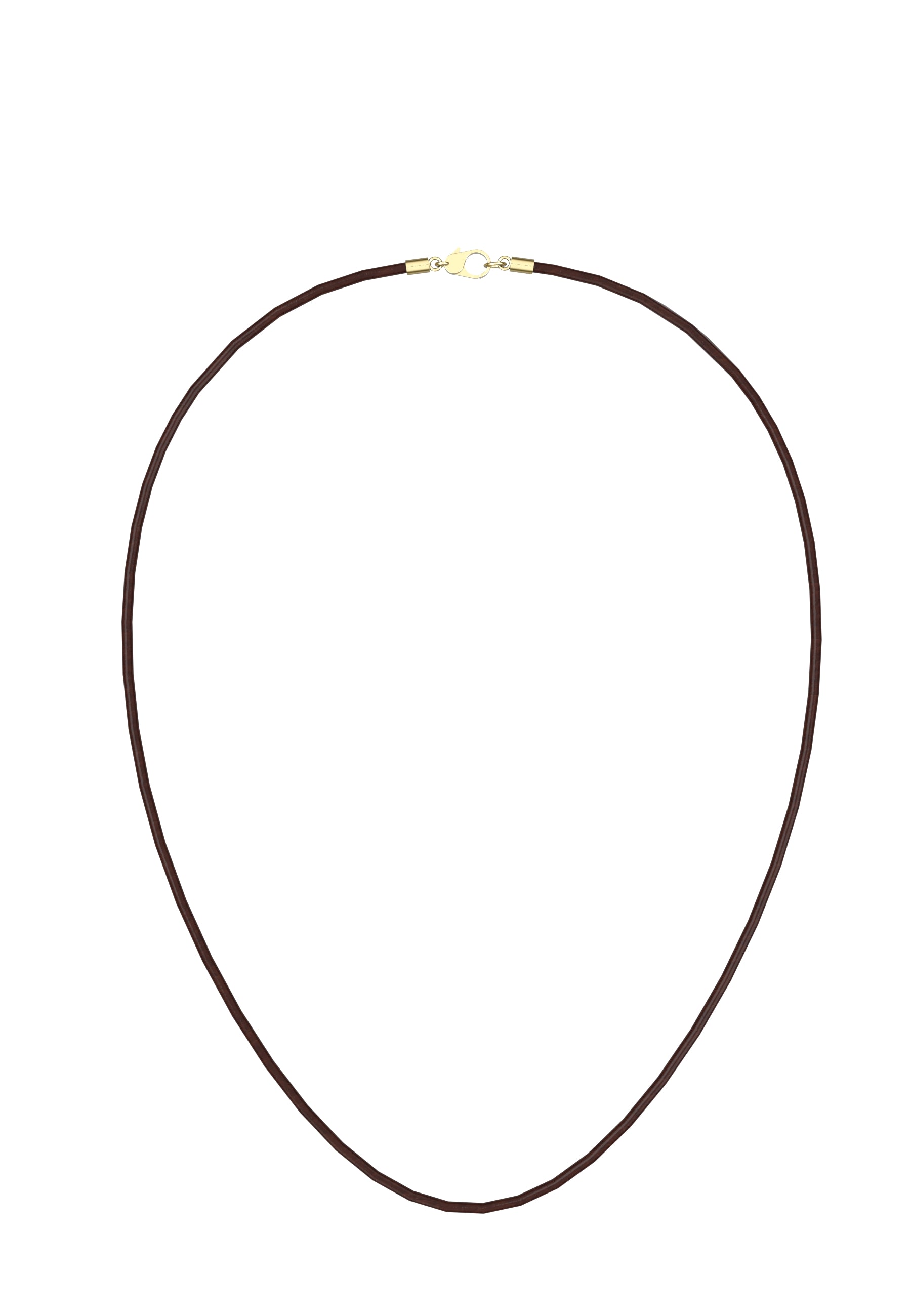 Leather necklace, 2 mm