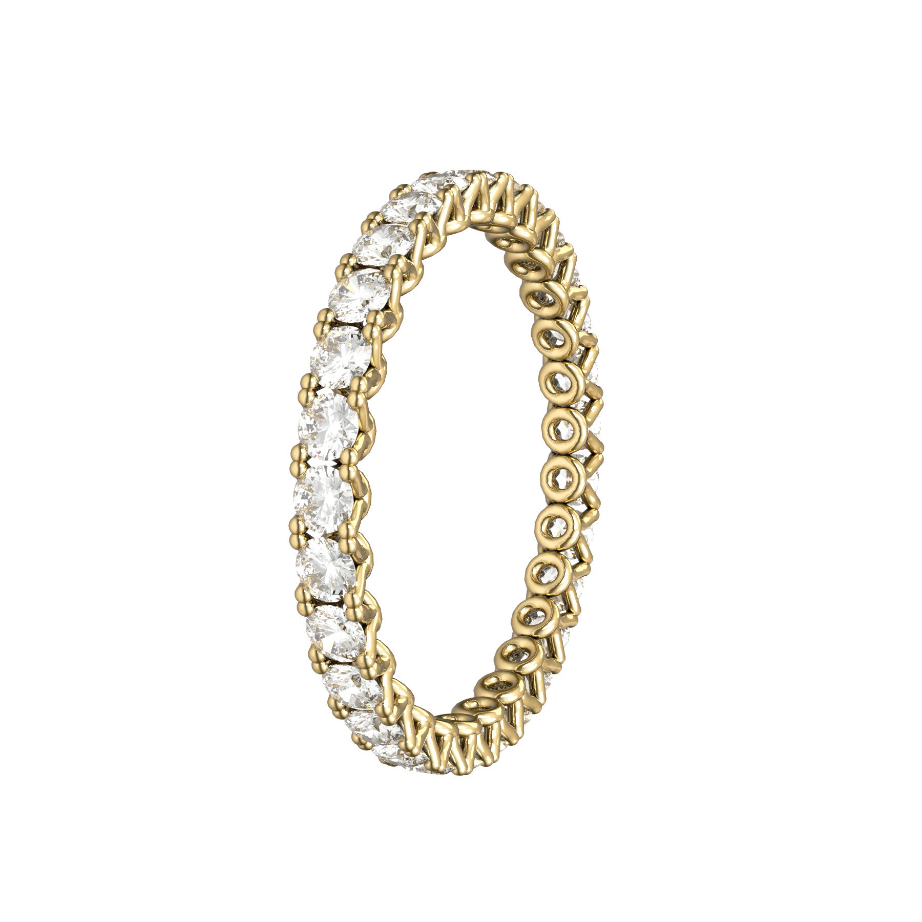 sweet hearts wedding band, 18 K yellow gold, 0,03 natural diamonds, weight about 1,2 g. (0.04 oz), width 2,00 mm